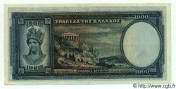 1000 Drachmes GRECIA  1939 P.110 q.FDC