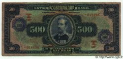 500 Cruzeiros sur 500 Mil Reis BRASILIEN  1942 P.131b fS