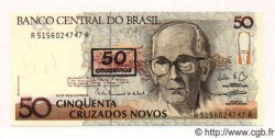 50 Cruzeiros sur 50 Cruzados Novos BRASILE  1991 P.223 FDC
