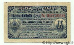 100 Reis BRAZIL  1896 P.- VF