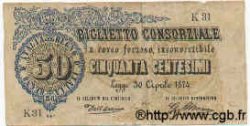 50 Centesimi ITALIA  1874 P.001 BC+