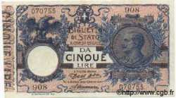 5 Lire ITALY  1911 P.023b XF