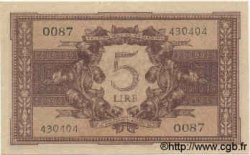 5 Lire ITALIE  1944 P.031a SPL