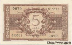 5 Lire ITALY  1944 P.031c UNC