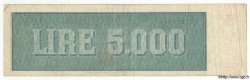5000 Lire ITALIA  1947 P.086a MB a BB