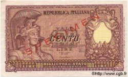 100 Lire Spécimen ITALY  1951 P.092bs XF