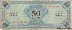 50 Lires ITALY  1943 PM.14b G