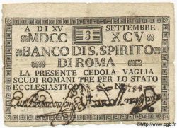 3 Scudi ITALY  1795 PS.377 VF