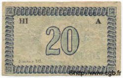 20 Centesimi ITALY  1945 GCO.294 F