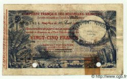 25 Francs NEUE HEBRIDEN  1921 P.A1 fS