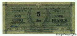 5 Francs NUEVAS HÉBRIDAS  1943 P.01 EBC+