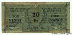 20 Francs NEUE HEBRIDEN  1943 P.02 SS