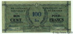 100 Francs NUEVAS HÉBRIDAS  1943 P.03 SC