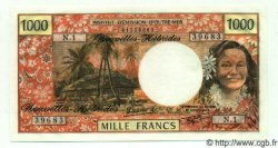 1000 Francs NUOVE EBRIDI  1972 P.20 FDC