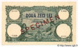 20 Lei Spécimen ROMANIA  1939 P.041s UNC