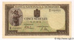 500 Lei ROMANIA  1942 P.051a XF
