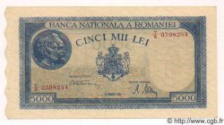 5000 Lei ROMANIA  1945 P.056a SPL+