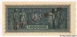 1000000 Lei Spécimen RUMÄNIEN  1947 P.060s fST+