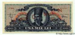 1000 Lei Spécimen ROMANIA  1948 P.085s FDC