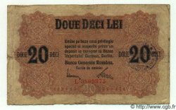 20 Lei ROMANIA  1917 P.M06 B a MB