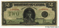 2 Dollars CANADá
  1923 P.034b BC+
