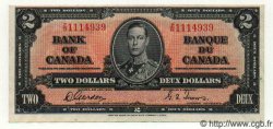 2 Dollars CANADA  1937 P.059b q.FDC