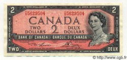 2 Dollars KANADA  1954 P.076d VZ+
