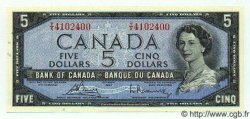 5 Dollars CANADA  1954 P.077c UNC