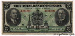 5 Dollars CANADá
  1935 PS.1391 BC