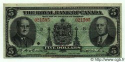 5 Dollars CANADá
  1943 PS.1394 MBC