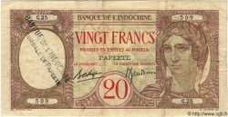 20 Francs TAHITI  1940 P.12d SS