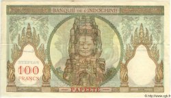 100 Francs TAHITI  1952 P.14b fVZ to VZ