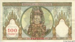 100 Francs TAHITI  1960 P.14c MBC+