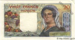 20 Francs Spécimen TAHITI  1960 P.21cs UNC-