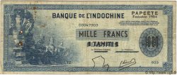 1000 Francs TAHITI  1954 P.22 fSS