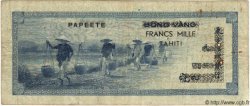 1000 Francs TAHITI  1954 P.22 F+