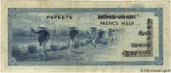 1000 Francs TAHITI  1954 P.22 TTB