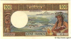 100 Francs TAHITI  1968 P.23 fST+