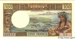 100 Francs TAHITI  1972 P.24b UNC