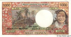 1000 Francs TAHITI  1983 P.27 q.FDC