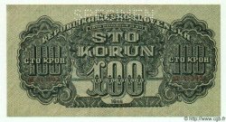 100 Korun Spécimen TSCHECHOSLOWAKEI  1944 P.048s fST