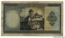 1000 Korun Spécimen TSCHECHOSLOWAKEI  1945 P.065s S