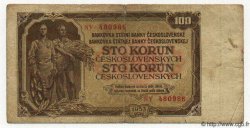 100 Korun CHECOSLOVAQUIA  1953 P.086b RC a BC