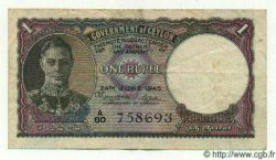 1 Rupee CEYLON  1945 P.34 BB