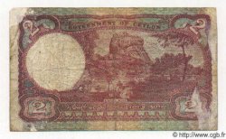 2 Rupees CEYLON  1941 P.35 G