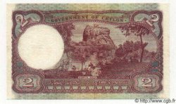 2 Rupees CEYLON  1949 P.35 VF+