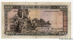 100 Rupees CEYLON  1974 P.80 VF