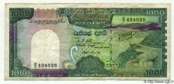 1000 Rupees SRI LANKA  1987 P.101 F+