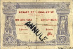 500 Francs Annulé NEW CALEDONIA  1921 P.22s F-