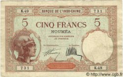 5 Francs NOUVELLE CALÉDONIE  1932 P.36a MB a BB